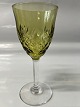 Antik Huset præsenterer: Serges, mosgrønt hvidvinsglas.Val Saint Lambert GlasHøjde: 15 cm.