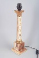 Stor italiensk alabast bordlampe.