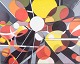 Fransk kunstner, olie på lærred, "Cosmos Imaginaire".