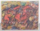 Holger Dall (1903–1986), oliemaleri på lærred, listet dansk kunstner.