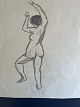 Ole Buus Larsen præsenterer: Tegning af den svenske kunstner Lars Bertle - Nøgen kvindelig model.
