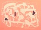 L'Art præsenterer: Robert Jacobsen, “Sjælebilleder”, serigrafi, listet dansk billedkunstner.