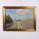 Osted Antik & Design præsenterer: Landskabsmaleri på Lærred i Guldramme 57 x 77 cm