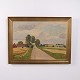 Osted Antik & Design præsenterer: Landskabsmaleri på Lærred i Guldramme 58,5 x 78 cm
