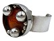 Antik K presents: Jacob HullBangle with large orange center from 1960-1970