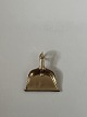 Fejebakke Vedhæng / Charms i 14 karat guldHøjde 2,0 cm