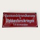 Moster Olga - Antik og Design præsenterer: EmaljeskiltHusmandsbrandkassen*675kr