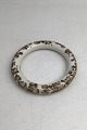 Royal Copenhagen Porcelæn Armring Blomstermotiv (Brunt)