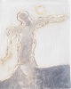 L'Art præsenterer: Nis Schmidt, "OP 1", mixed media på papir, listet dansk billedkunstner.