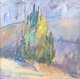 Ingrid Lundqvist, oliemaleri på lærred, svensk kunstner.