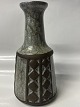 Antik Huset præsenterer: Frank Keramik, Vase med brune nuancer.Højde 19,0 cm.