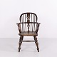Antik Windsor Armstol i Træ med Tremmeryg ca. 1860–1880