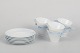 Royal Copenhagen Midsummer Night’s Dream, set of six coffee cups with saucers.