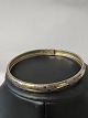 Antik Huset præsenterer: Armring Forgyldt tofarvet Sterling Sølv Måler indvendig 6,0 cm