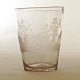 Rigt dekoreret olielampe glas indgraveret med navnet ...
