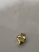 Antik Huset præsenterer: 14 karat guld. Hjerte.Charms / Vedhæng.Højde 1,6 cm.