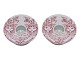 Bjørn Wiinblad Small red candle holder decorated ...
