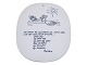 Royal CopenhagenPiet Hein plate with poem (gruk)