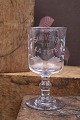 Gammelt fransk souvenir vin glas med graveret skrift ...