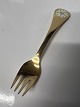 Antik Huset præsenterer: Georg Jensen Års gaffel 1981, Aften-pragtstjerne, sterlingsølv.Længde 14,8 cm.