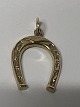 Antik Huset præsenterer: 14 karat guld. Hestesko. Charms / Vedhæng.Højde 2,6 cm.