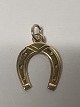 14 karat guld. Hestesko. Charms / Vedhæng.Højde 1,8 cm.