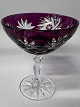 Rømer Glas Likør skål Aubergine.Højde 9,5 cm.