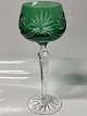 Antik Huset præsenterer: Rømer Glas Rødvin Grøn.Højde 19,5 cm.