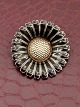 Bernhard Hertz sterling sølv marguerit broche