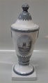 Royal Copenhagen 2237-2009 RC Lidded vase Broager Church 34 cm painter 58 
pre-1923
