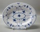 Blue Fluted Danish Porcelain 096-1 Oval platter 20.5 x 25.5 cm
