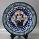 Royal Copenhagen Aluminia Faience Christmas Plate 1924
