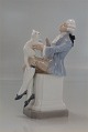 Royal Copenhagen figurine 2004 RC Victorian man with cat Chr. Thomsen
