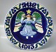 Aluminia Large Christmas Plates 974-792 Large Christmas Plates 1913 Angel and 
star R. Harboe 30.5 cm 
