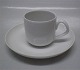 B&G porcelain White Koppel
463 Cup and saucer Mocha 7.5 cl / 2.75 oz.