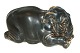 Great Royal Stoneware Figure, Elephant lying