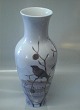 Fuglevase Kongelig Dansk Vase 1950-12 Dekoreret med fugle 
42,5 cm