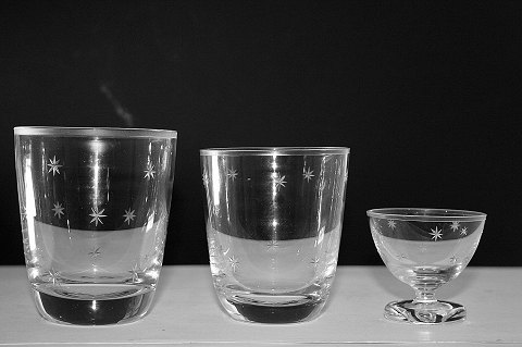 www.Antikvitet.net - drinksserie, Holmegaard glasværk