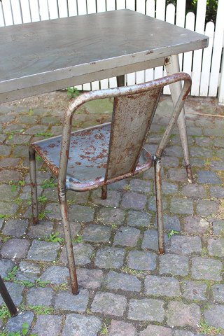 terning melodi journalist www.Antikvitet.net - Original gammel Fransk Tolix stol designet af Xavier  Pauchard , * model: T37-Paris. * Stolen er desi