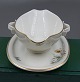 Danmarks Flora with gold porcelain, Sauce bowls with handles and on fixed stand