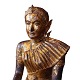 Sjælden stor forgyldt bronzefigur forestillende Mae Phosop (Mae Khwan Khao), risgudinde, Thailand. Bangkok første halvdel af 1800-tallet, rattanakosin. H: 106cm. B: 62cm. D: 65cm