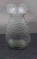 Ovale Hyacintglas, Zwiebelglas, Løg glas i røgfarvet glas 14,5cm