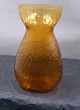 Ovalt Hyacintglas, Zwiebelglas, Løg glas i brunt glas med netmønster 14,5cm