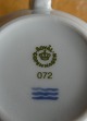Liselund dark blue porcelain by Royal Copenhagen, set of coffee cups 072/073 with the same pattern.