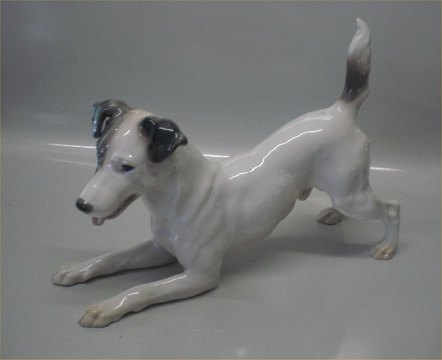 廃盤　新品タグ付き　 Medium Skiffles Dog Klosterkælderen - B&G Figurine * B&G 1723 Smooth haired fox
