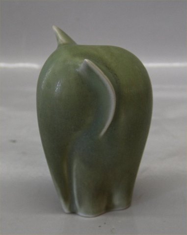 Klosterkælderen - Palshus Green glazed Elephant 12.5 cm - Palshus