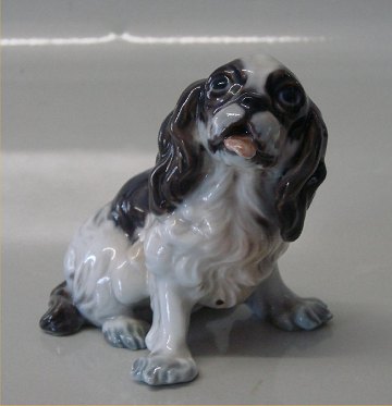 Klosterkælderen - Dahl Jensen hundefigur 1133 Prince Charles Spaniel 9,8 cm * - Dahl Jensen hundefigur Prince Charles Spaniel 9,8 cm *