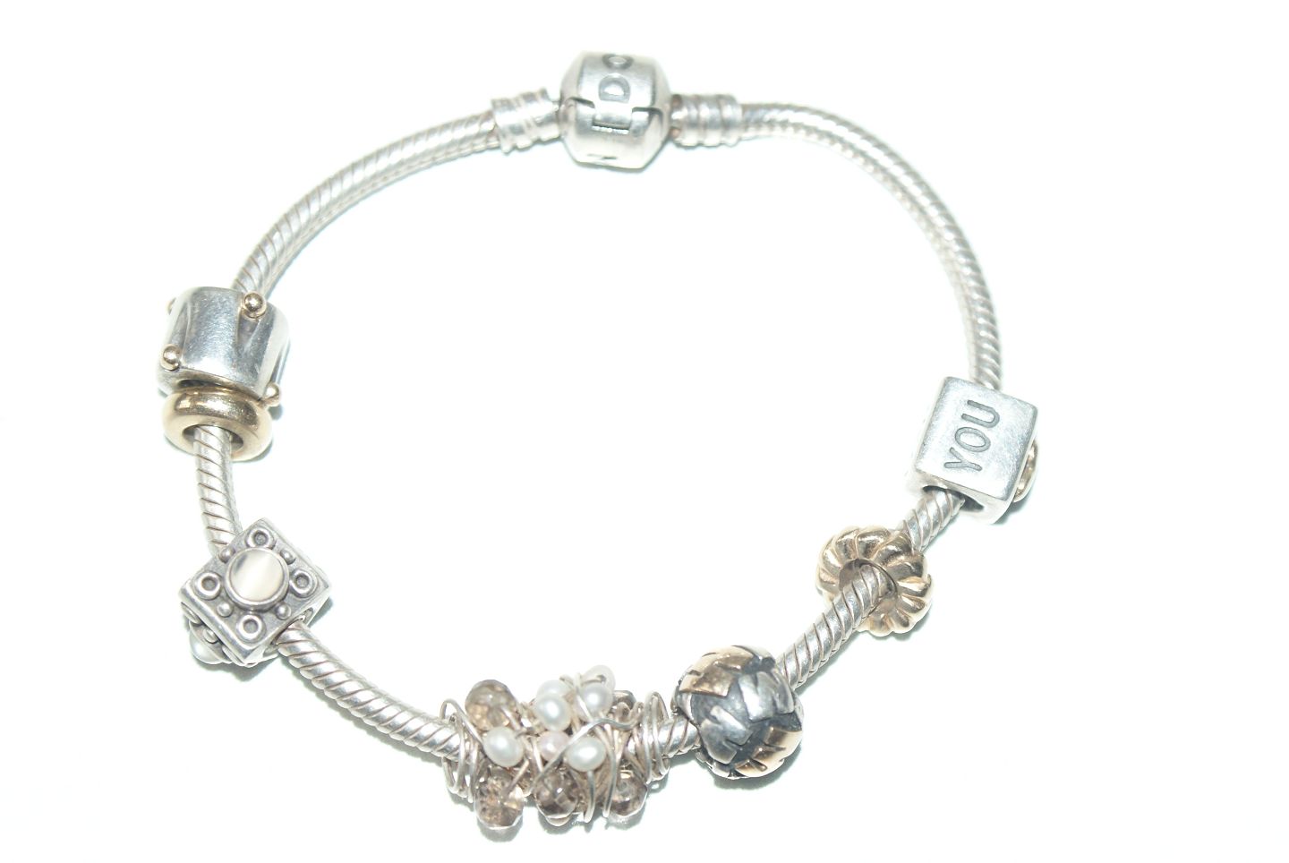 www.Antikvitet.net - Armbånd med charms