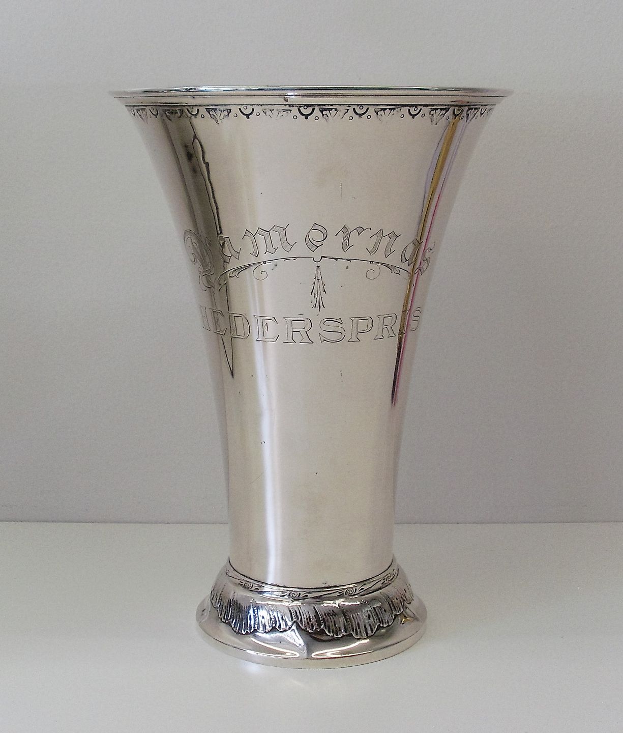 Monument Mod viljen Disse www.Antikvitet.net - Stor svensk sølv pokal vase 27cm.