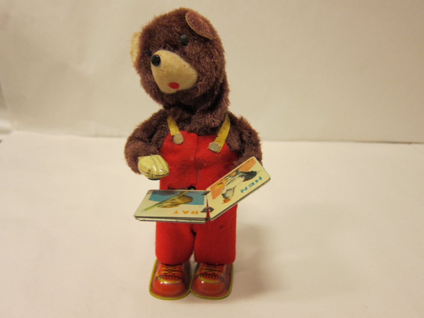 ViKaLi - mekanisk legetøj * Fra ca. 1950'erne Den søde bjørn læser i en